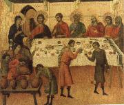 The marriage Feast at Cana Duccio